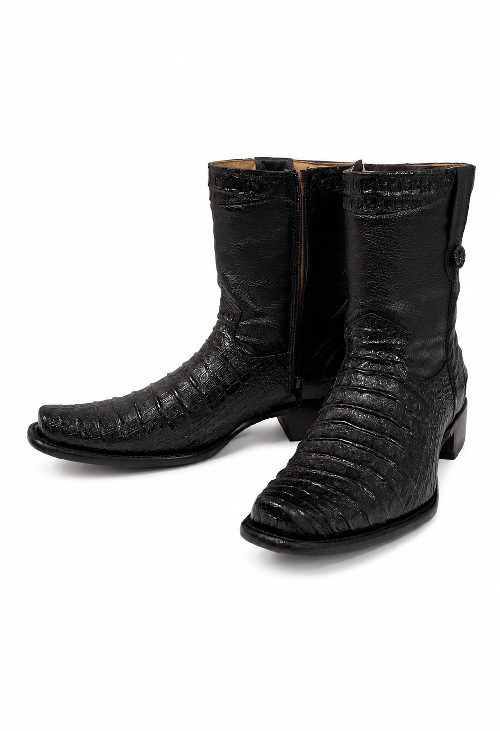 Botas en piel de cocodrilo